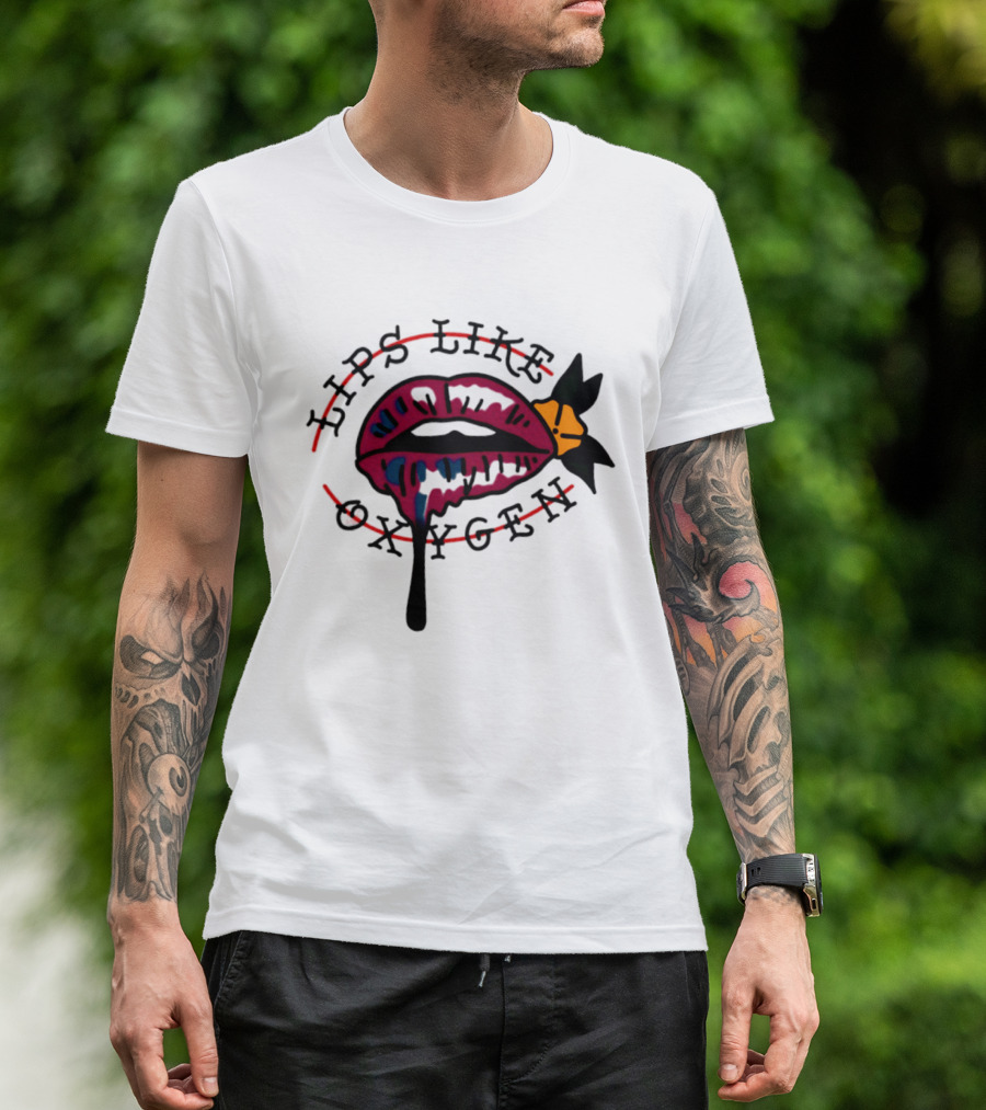 Lips Like Oxygen The Cure Robert Smith T-Shirt