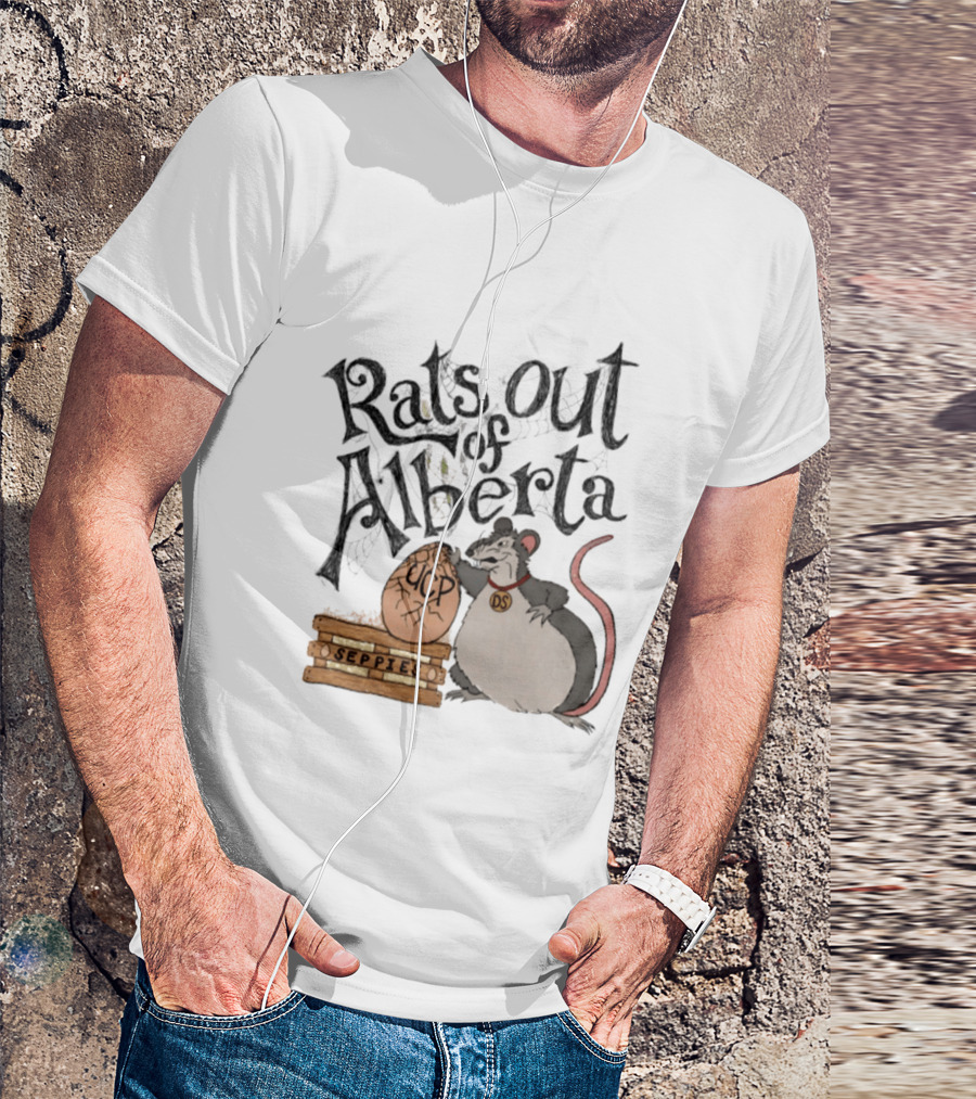 Mouse Rats Out Of Alberta UCP Seppies Political Satire T-Shirt