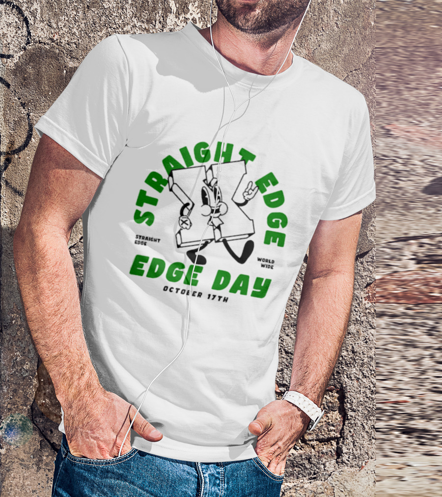 Straight Edge World Wide Edge Day October 17th T-Shirt