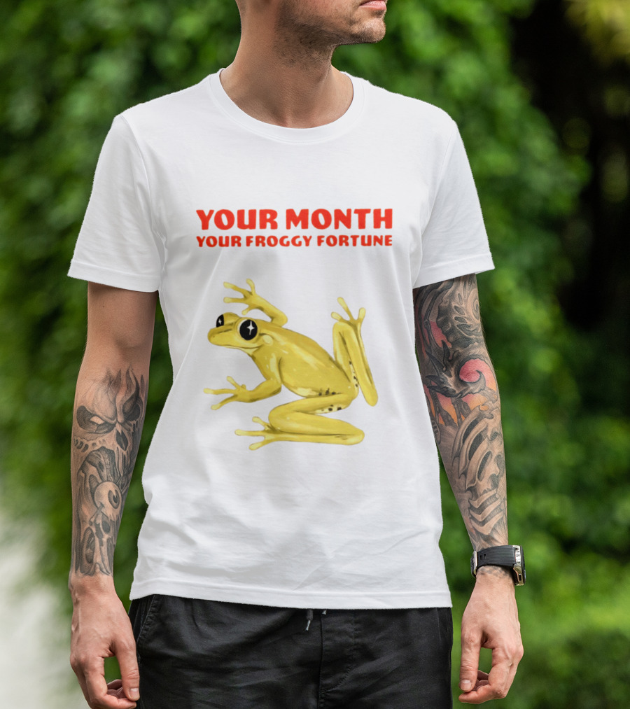 Your Month Your Froggy Fortune Horoscope Frog T-Shirt