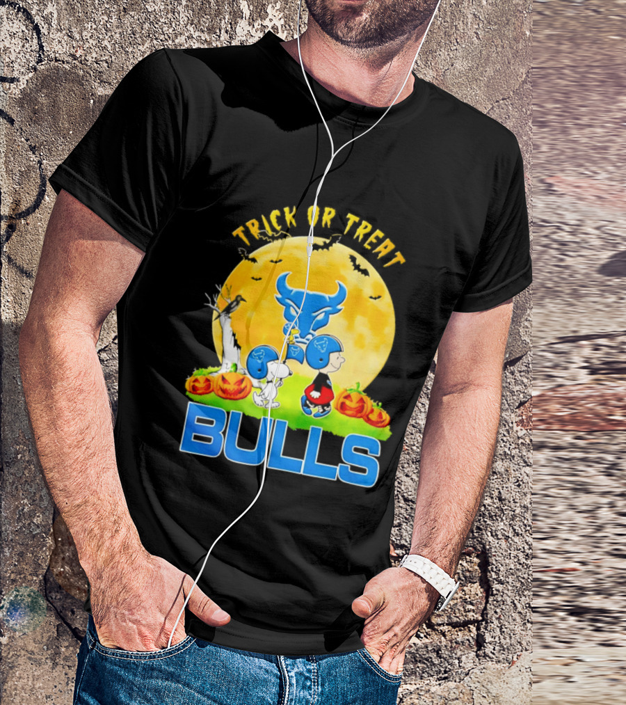 Buffalo Bulls Peanuts Halloween 2026 Trick Or Treat Abbey Road T-Shirt