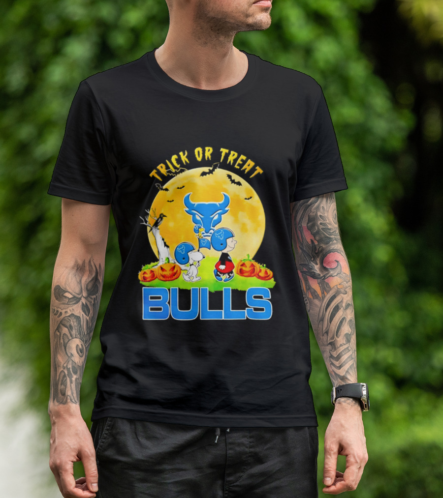 Buffalo Bulls Peanuts Halloween 2026 Trick Or Treat Abbey Road T-Shirt