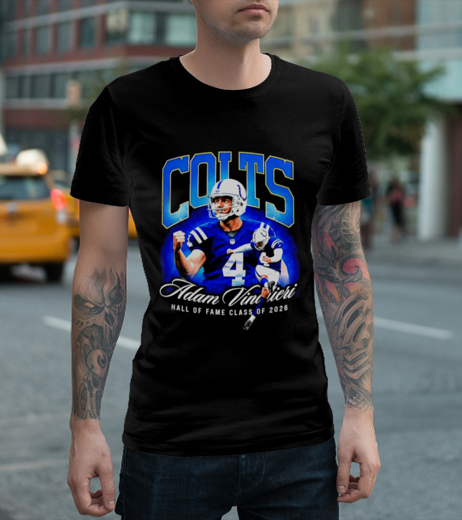 Colts Adam Vinatieri Hall Of Fame Class Of 2026 T-Shirt