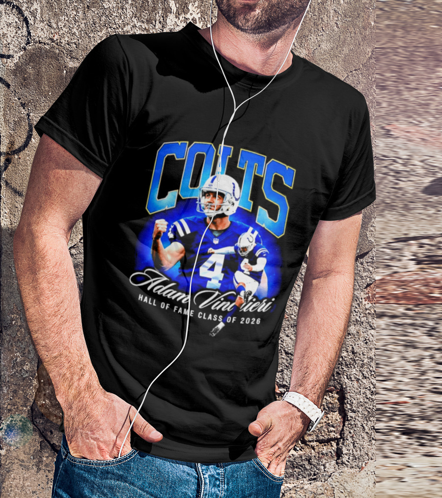 Colts Adam Vinatieri Hall Of Fame Class Of 2026 T-Shirt