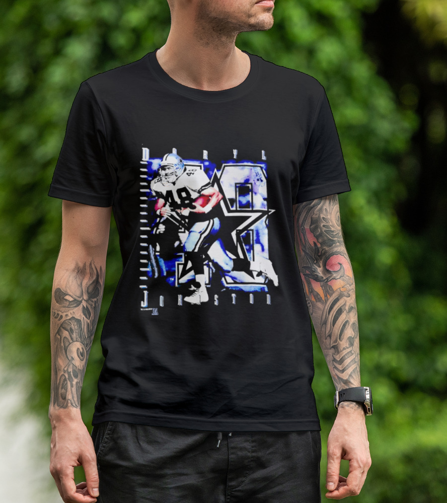 Daryl Johnston 48 Dallas Cowboys Football Player Star T-Shirt