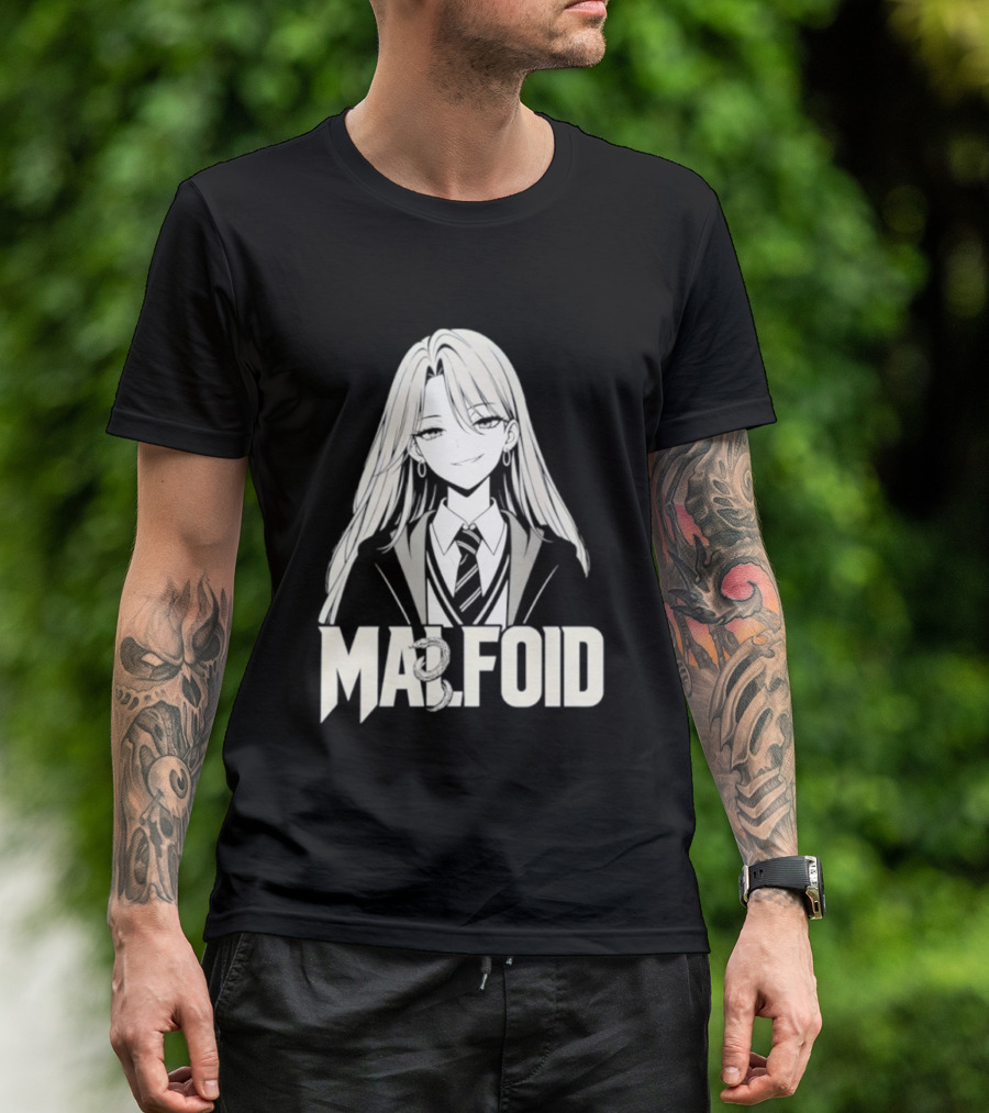 MALFOID Anime Dark Academia Aesthetic T-Shirt