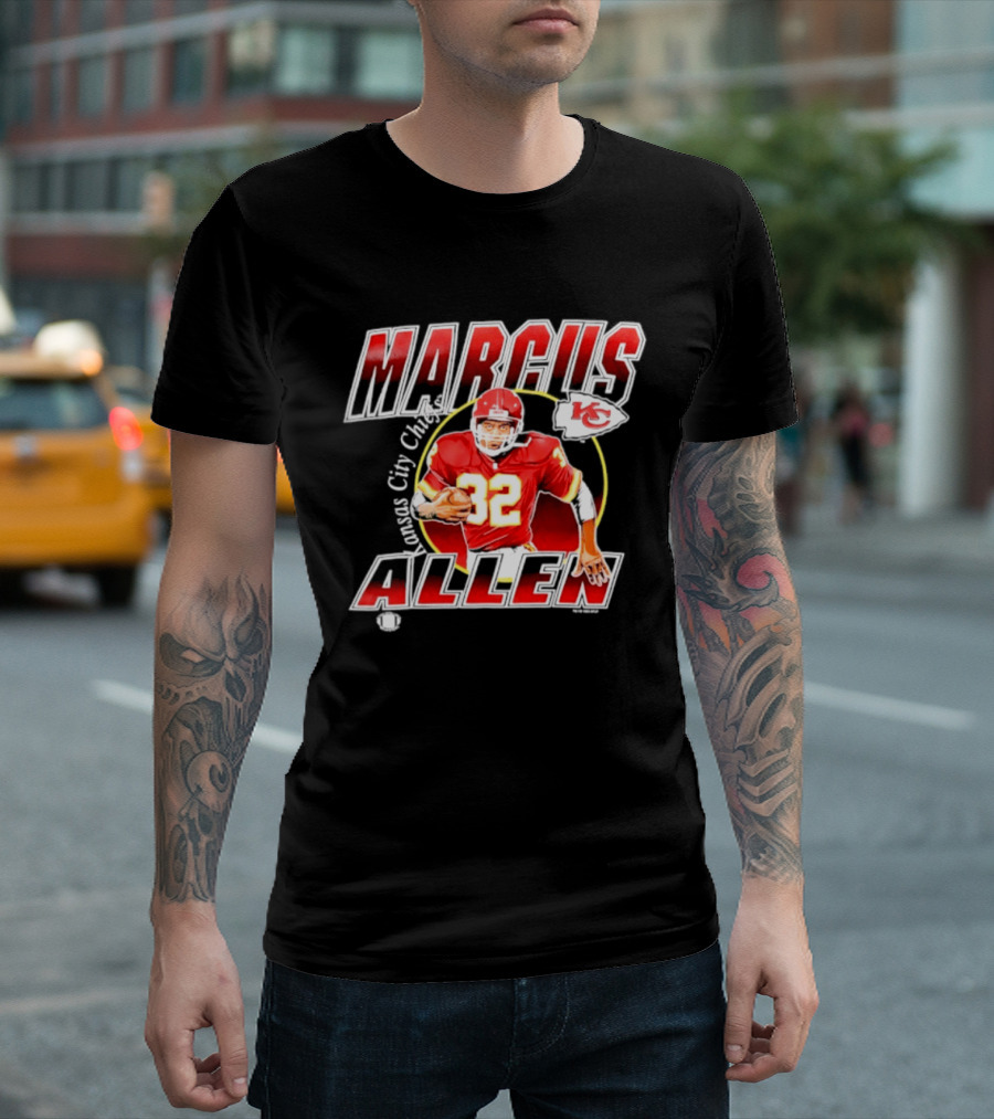 Marcus Allen 32 Kansas City Chiefs Player Football T-Shirt