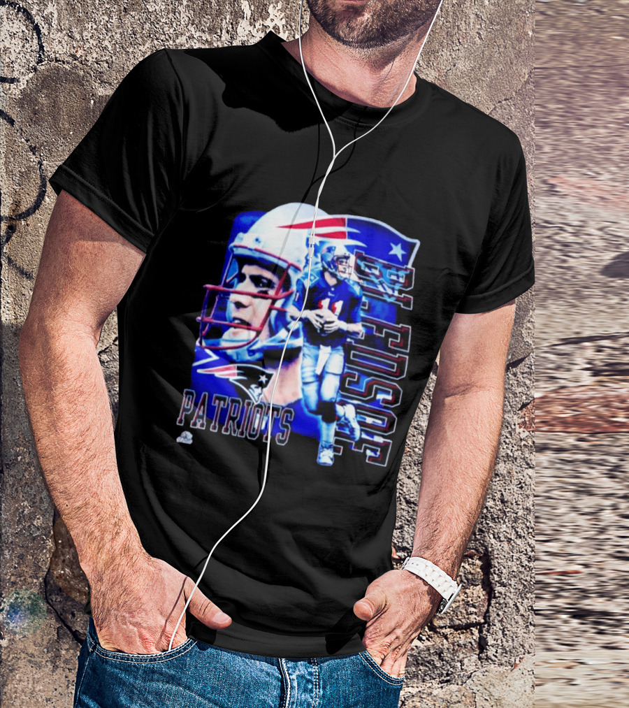Drew Bledsoe 11 Patriots NFL Quarterback New England Football T-Shirt