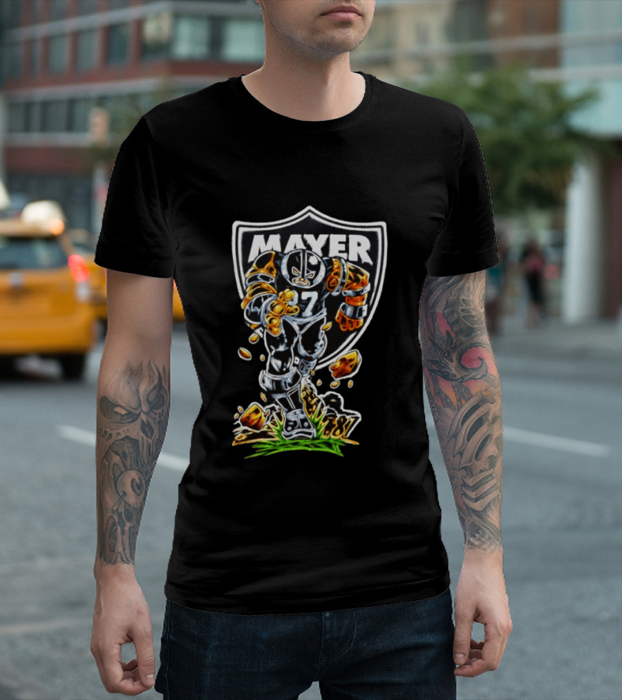 Mayer 87 Las Vegas Raiders Football Player Action Pose T-Shirt
