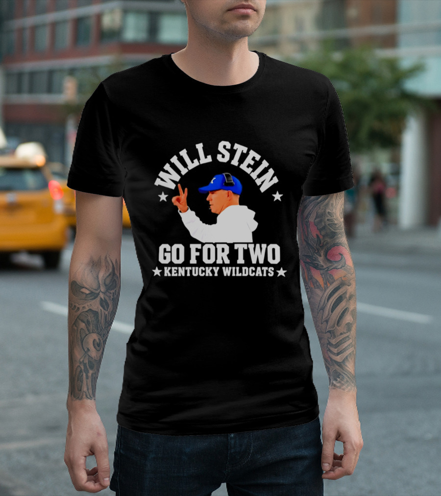 Will Stein Kentucky Wildcats Go For Two Coach T-Shirt