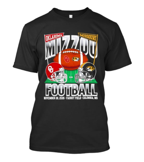 Mizzou Oklahoma Football September 12 2026 Faurot Field Columbia Missouri T-Shirt