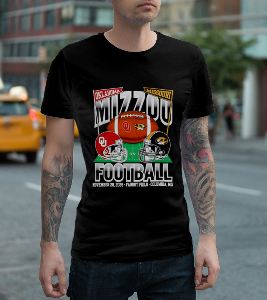 Mizzou Oklahoma Football September 12 2026 Faurot Field Columbia Missouri T-Shirt