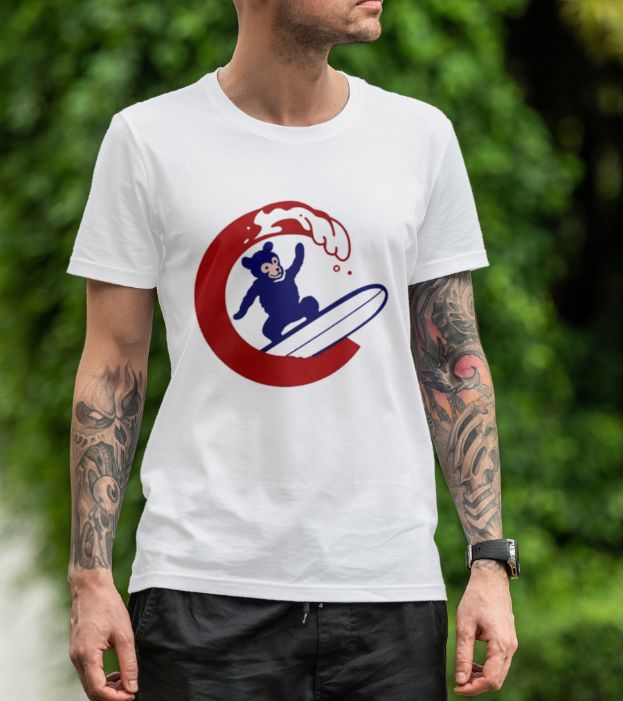 Clark The Cub Surfing Chicago Cubs Baseball 2026 T-Shirt