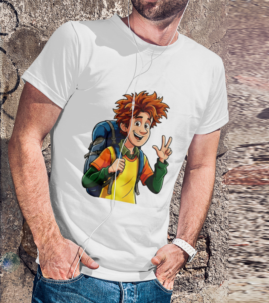 Johnny Hotel Transylvania Cartoon Character Adventure Backpack T-Shirt