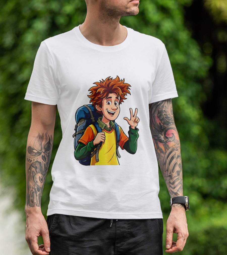Johnny Hotel Transylvania Cartoon Character Adventure Backpack T-Shirt