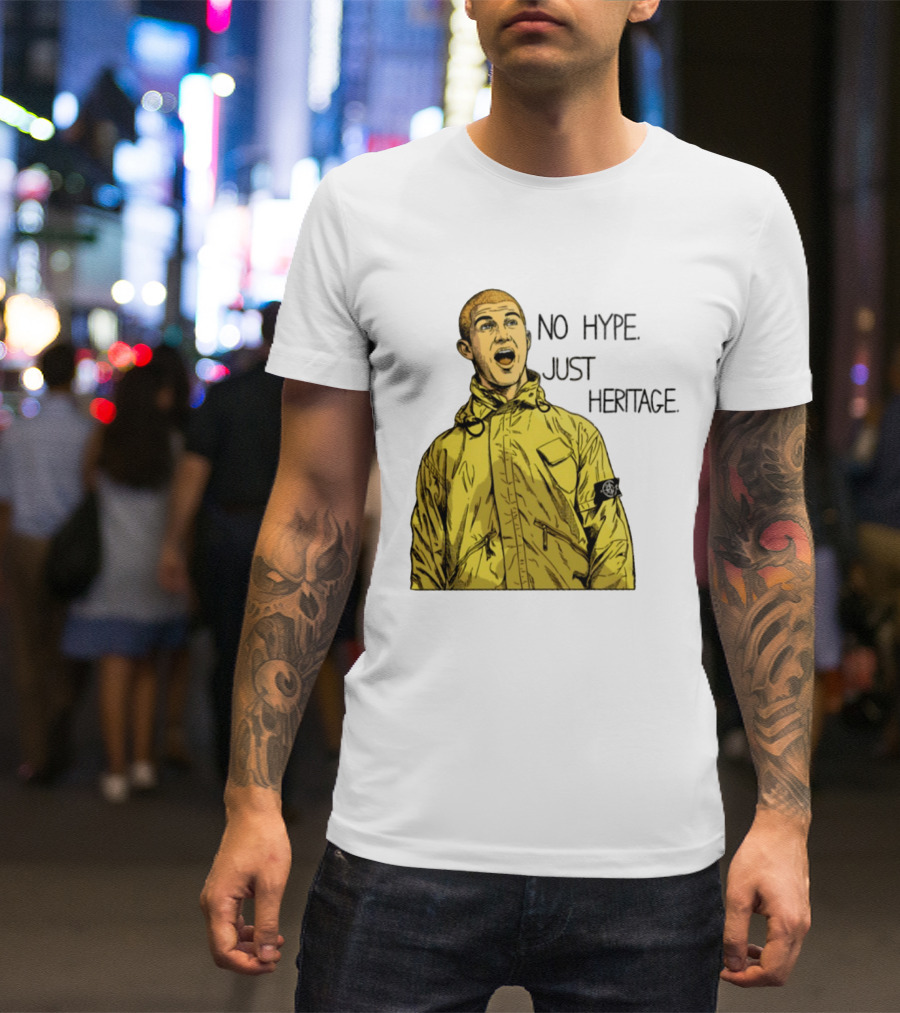 No Hype Just Heritage Ellemme Since 2017 Stone Island Yellow Jacket T-Shirt