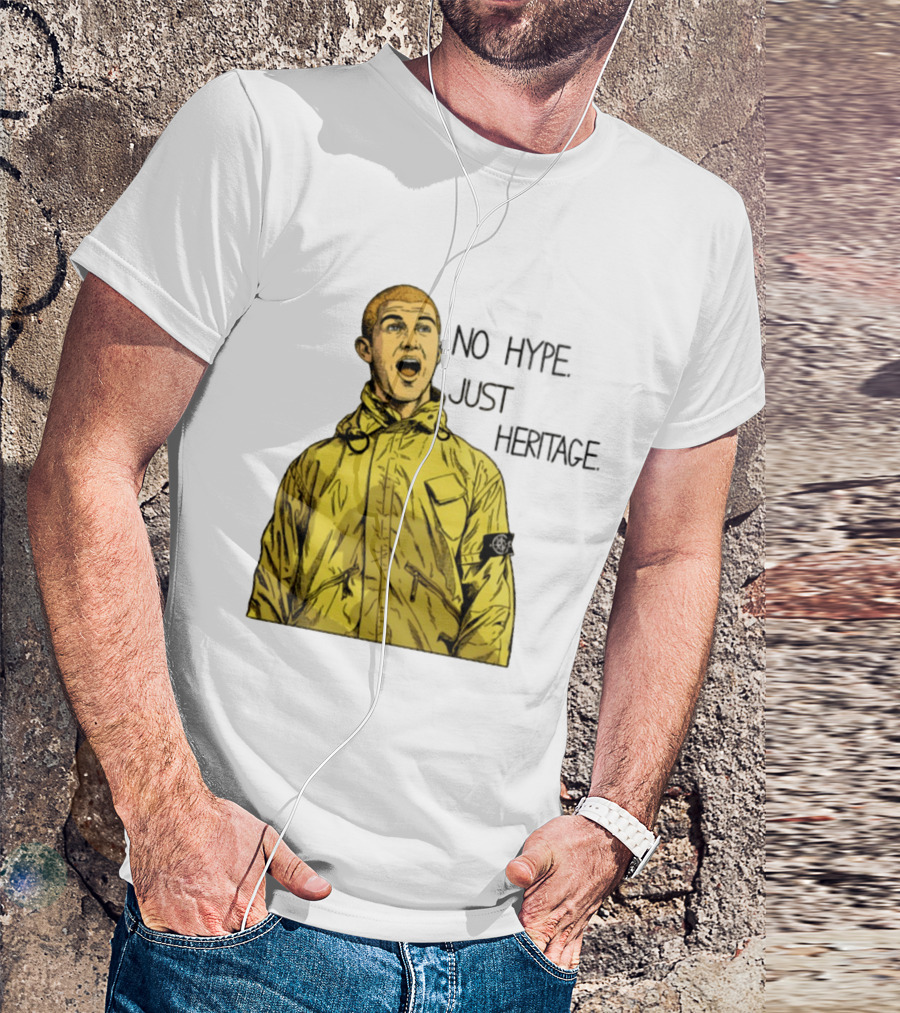 No Hype Just Heritage Ellemme Since 2017 Stone Island Yellow Jacket T-Shirt