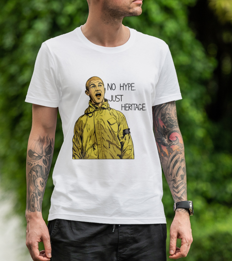 No Hype Just Heritage Ellemme Since 2017 Stone Island Yellow Jacket T-Shirt