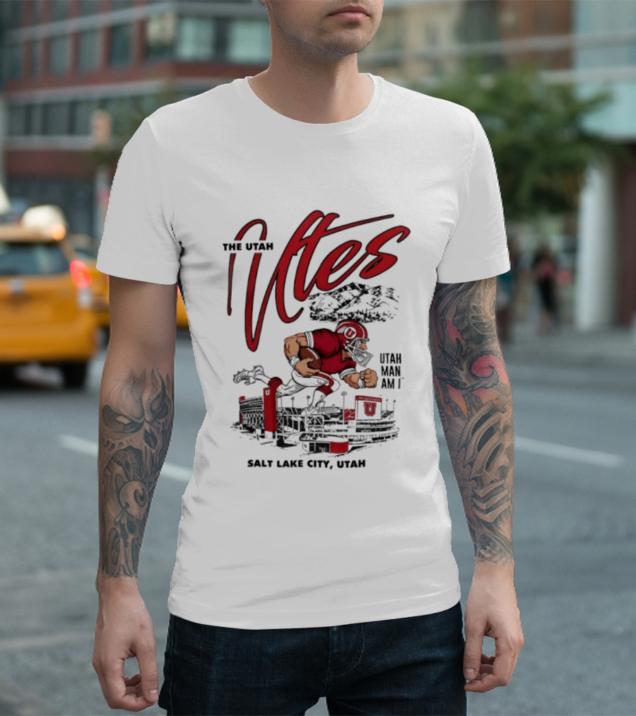 The Utah Utes Utah Man Am I Salt Lake City Football Stadium T-Shirt