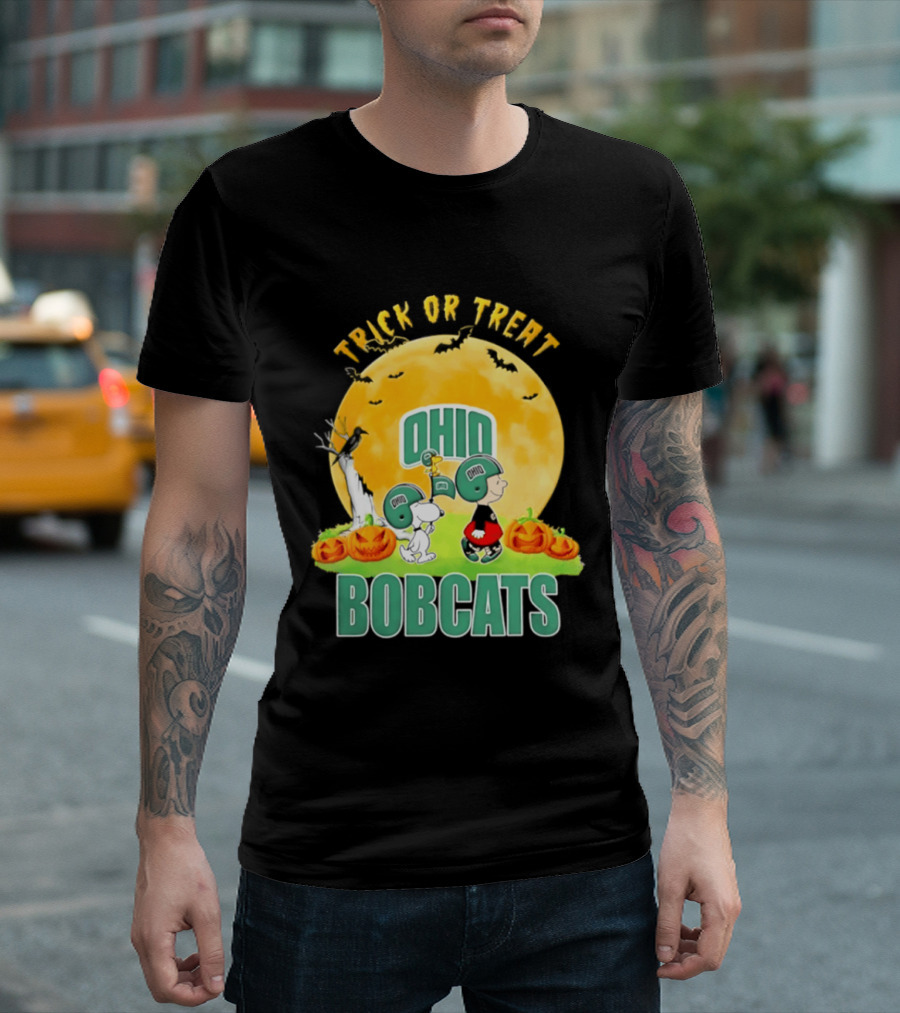 Ohio Bobcats Peanuts Trick Or Treat Halloween 2026 T-Shirt