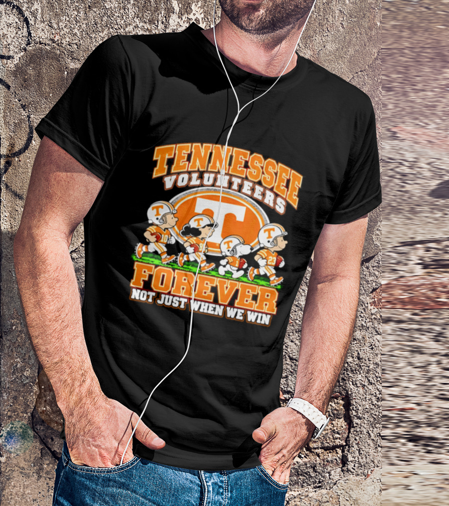 Tennessee Volunteers Forever Peanuts Not Just When We Win 2026 T-Shirt