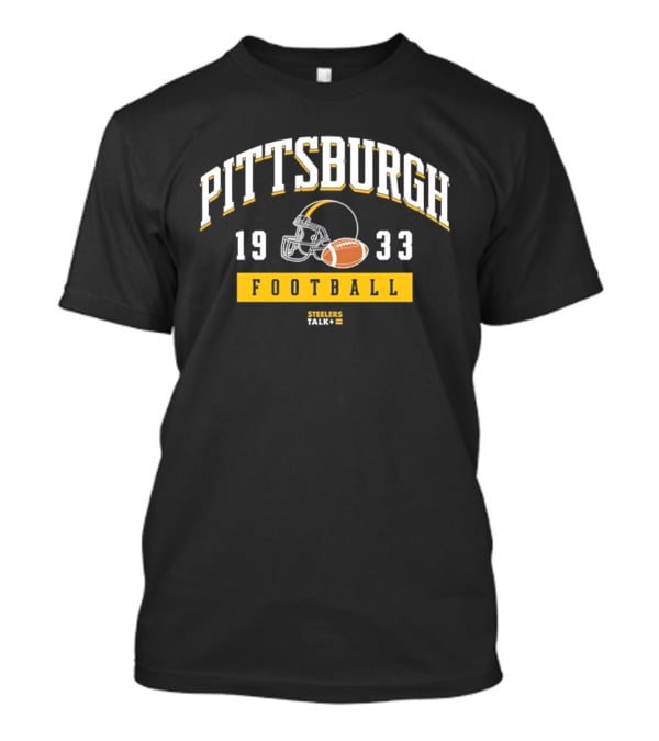 Pittsburgh 1933 Football Helmet Steelers Team Trademark T-Shirt