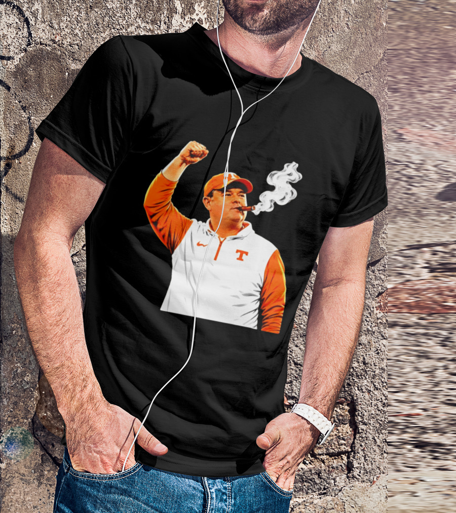 Tennessee Volunteers Josh Heupel Smoke 'Em Cigar Celebration T-Shirt