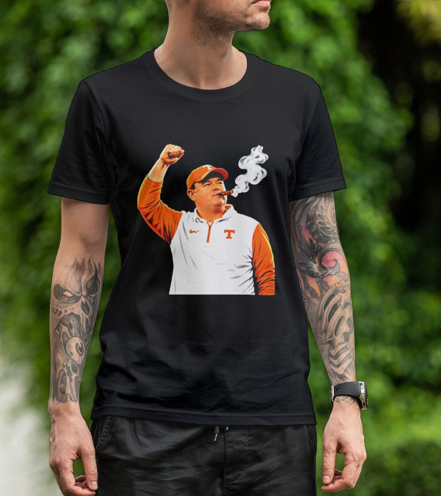 Tennessee Volunteers Josh Heupel Smoke 'Em Cigar Celebration T-Shirt
