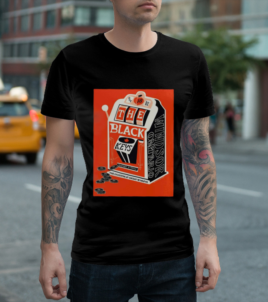 The Black Keys Caesars Windsor Ontario Peaches 'N Kream Oct 18 2026 T-Shirt