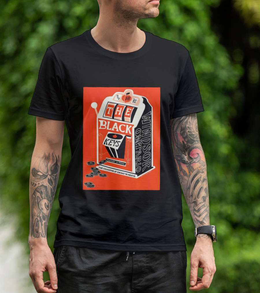 The Black Keys Caesars Windsor Ontario Peaches 'N Kream Oct 18 2026 T-Shirt