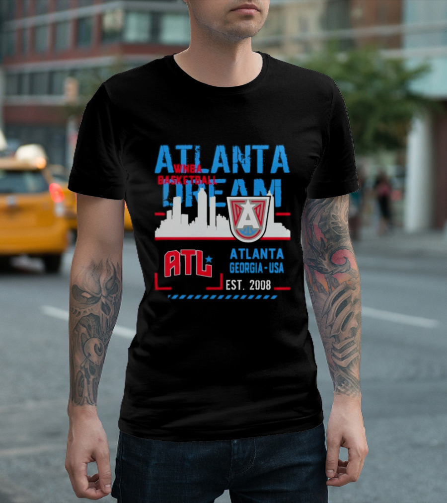 ATL Atlanta Dream Skyline Essentials Est 2008 Georgia USA T-Shirt