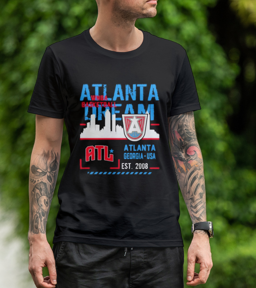 ATL Atlanta Dream Skyline Essentials Est 2008 Georgia USA T-Shirt