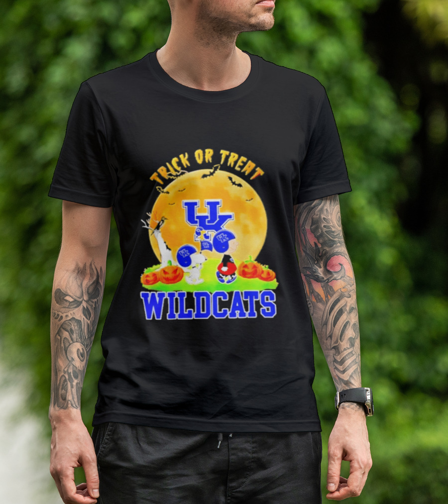 Kentucky Wildcats Peanuts Trick Or Treat Halloween Abbey Road 2026 T-Shirt