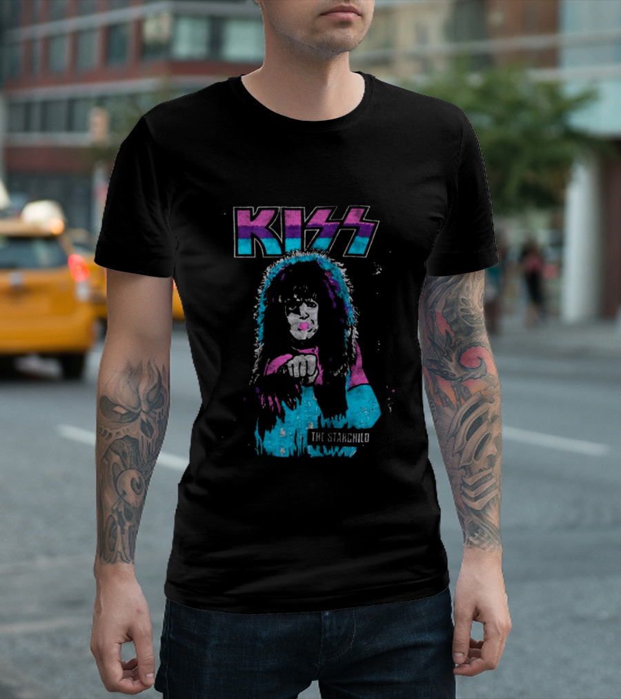 Kiss The Starchild Paul Stanley 70s Halloween Ben Cooper Action Figures 2026 T-Shirt