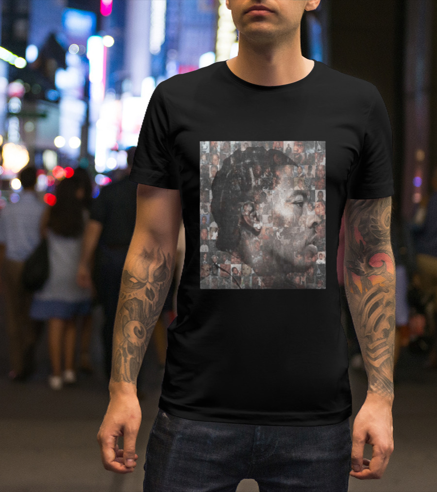 Lil Baby Fresh New Album Cover 2026 Collage Face Mosaic T-Shirt