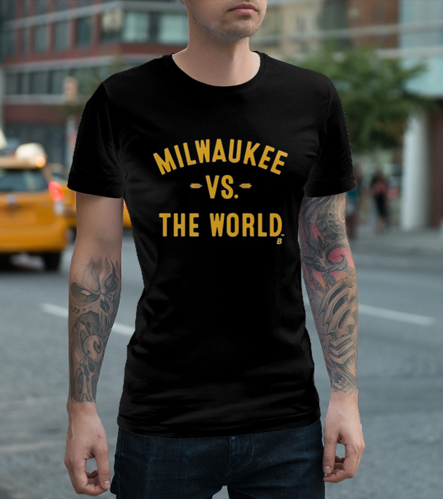 Milwaukee Vs The World Bold Block T-Shirt