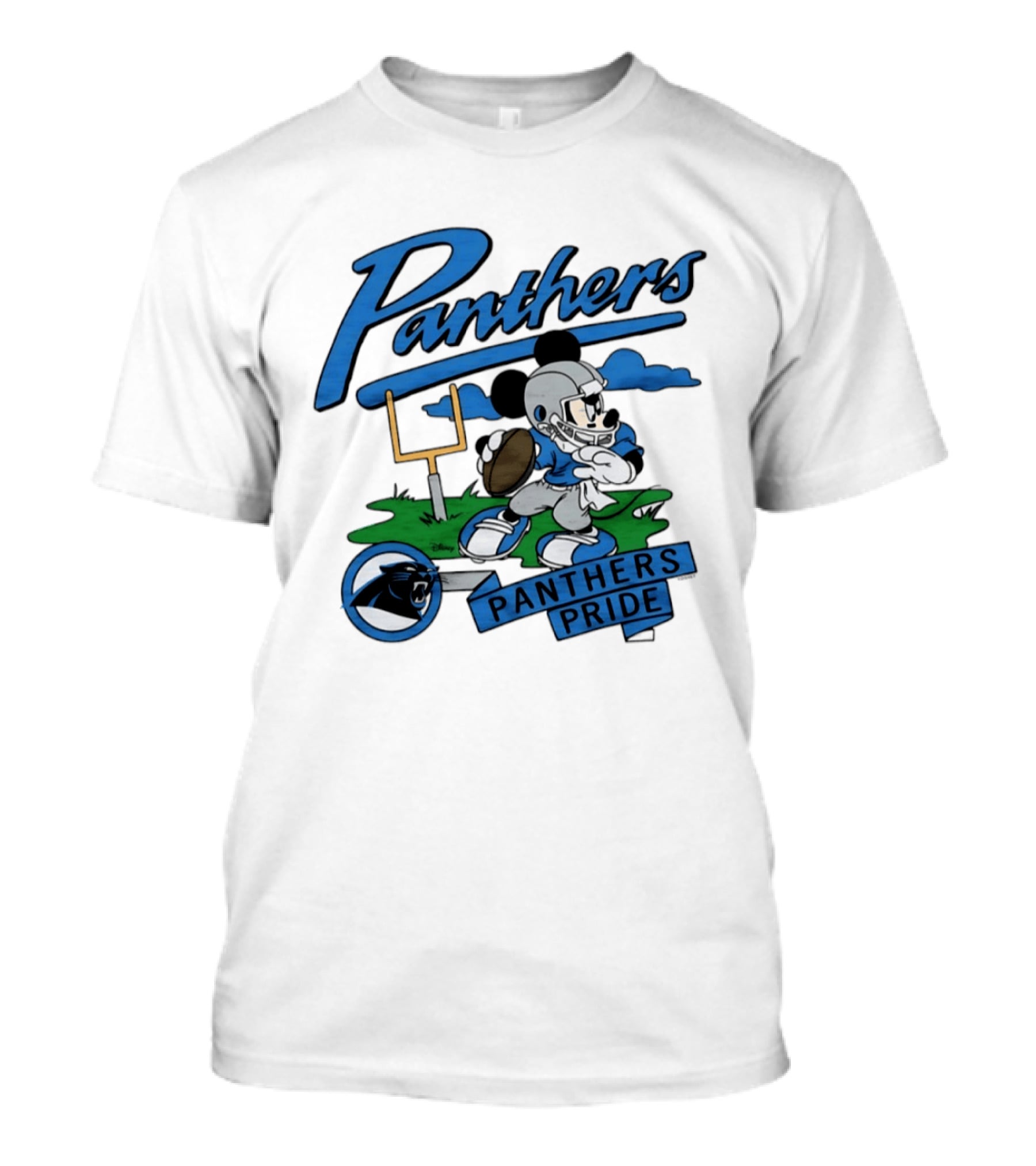 Panthers Pride Mickey Mouse Football Carolina Panthers Disney Collaboration T-Shirt