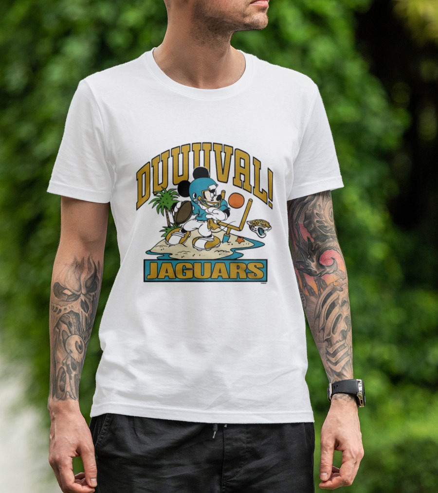 Duuuval Jaguars Mickey Mouse Football 2026 T-Shirt