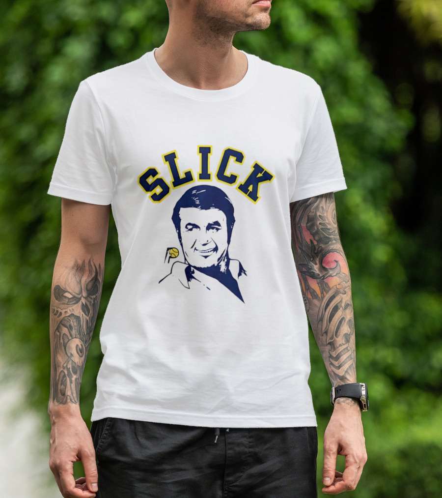 Slick Bobby Leonard Indiana Pacers Legend Basketball T-Shirt