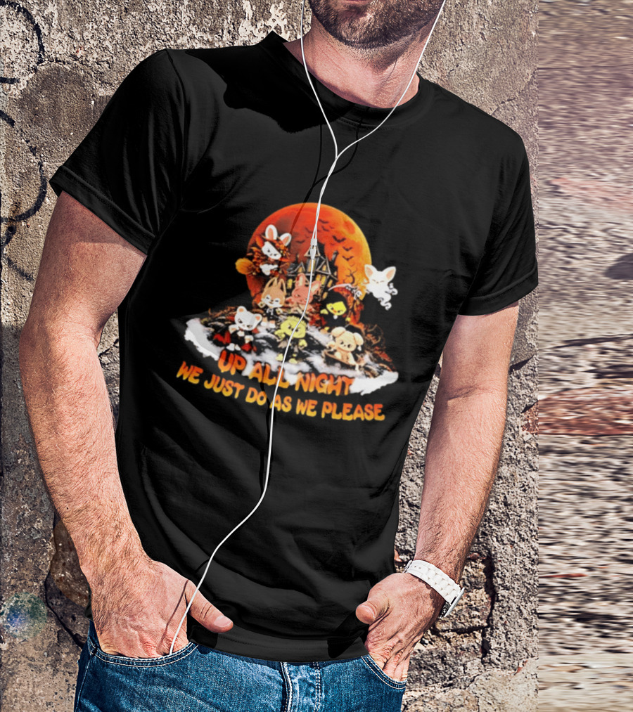 Stray SKZOO Halloween Up All Night We Just Do As We Please T-Shirt