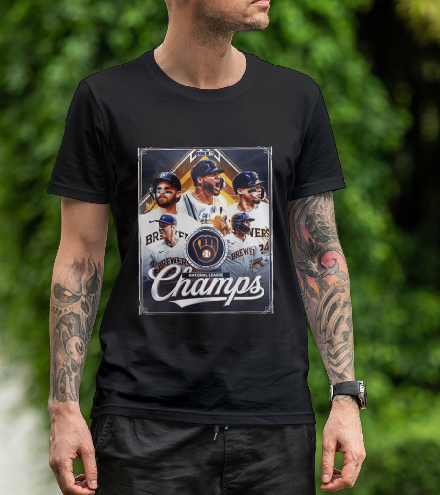 Milwaukee Brewers National League Champs Iconic 2026 Celebration T-Shirt
