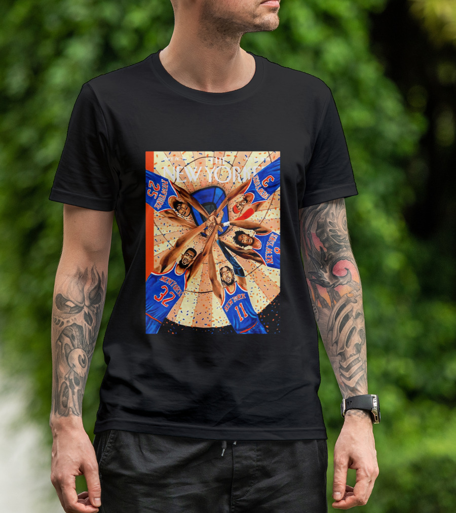 The New Yorker Make It Two New York Knicks Team Spirit Oct 26 2026 Cover T-Shirt
