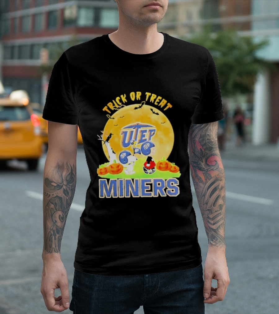 UTEP Miners Trick Or Treat Peanuts Halloween 2026 T-Shirt