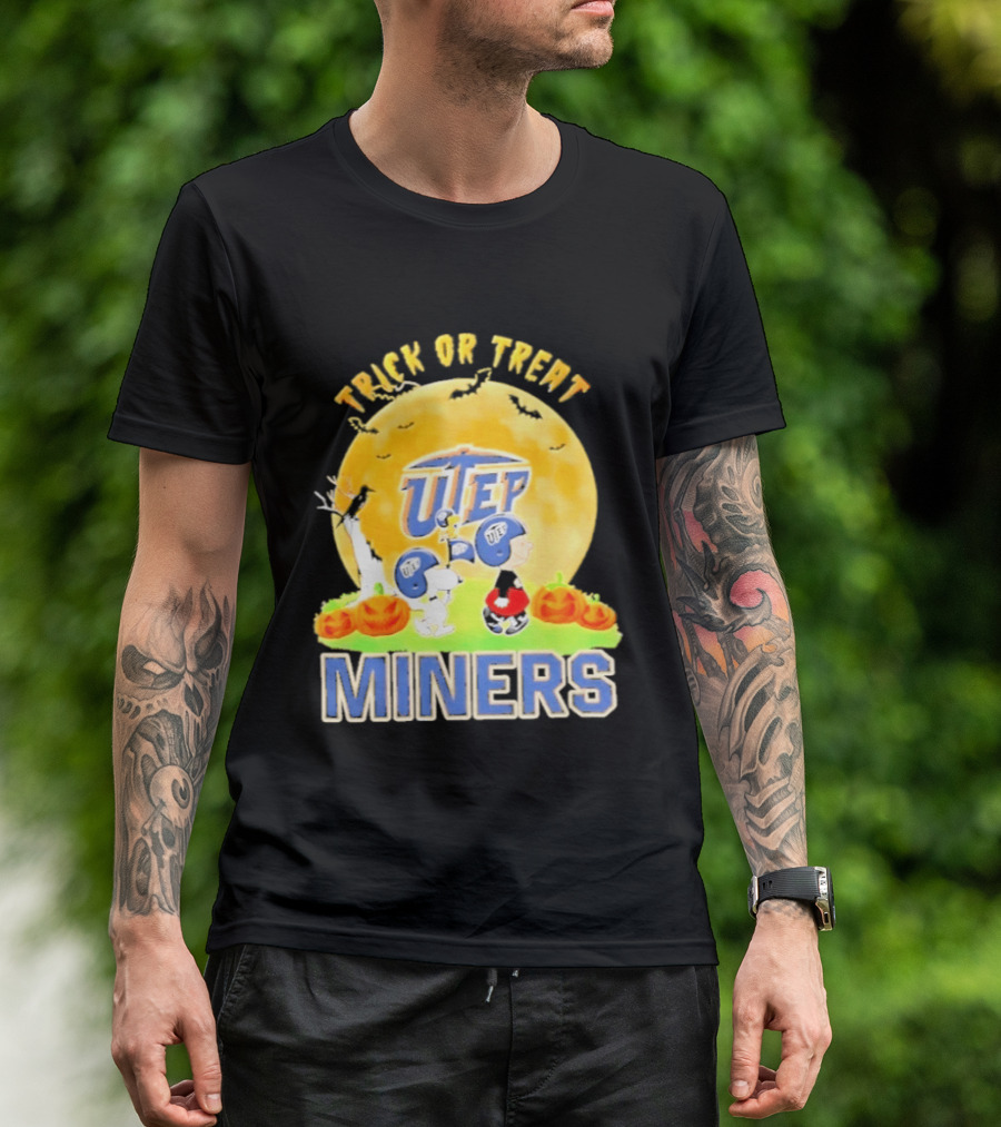 UTEP Miners Trick Or Treat Peanuts Halloween 2026 T-Shirt