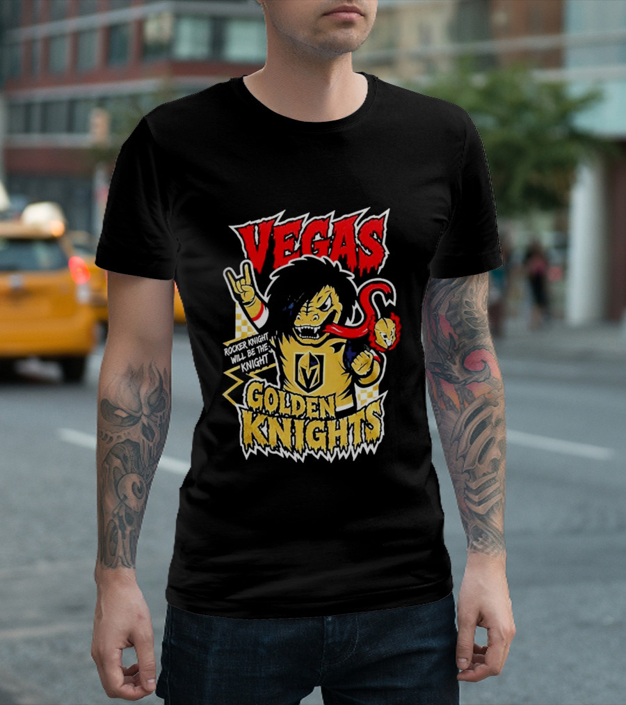 Vegas Golden Knights Rocker Knight Will Be The Knight T-Shirt