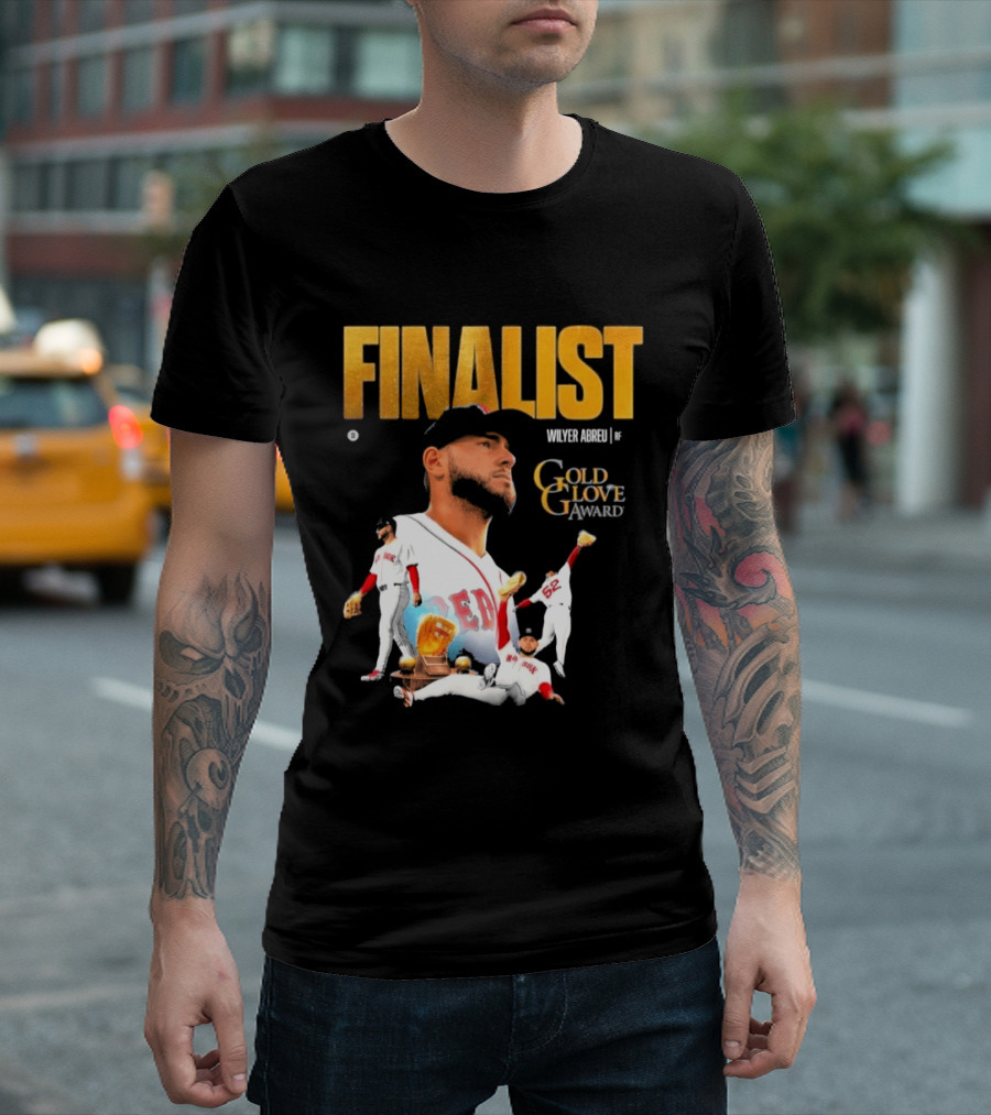 Wilyer Abreu Red Sox Gold Glove Finalist Award T-Shirt