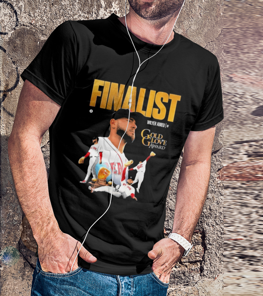 Wilyer Abreu Red Sox Gold Glove Finalist Award T-Shirt