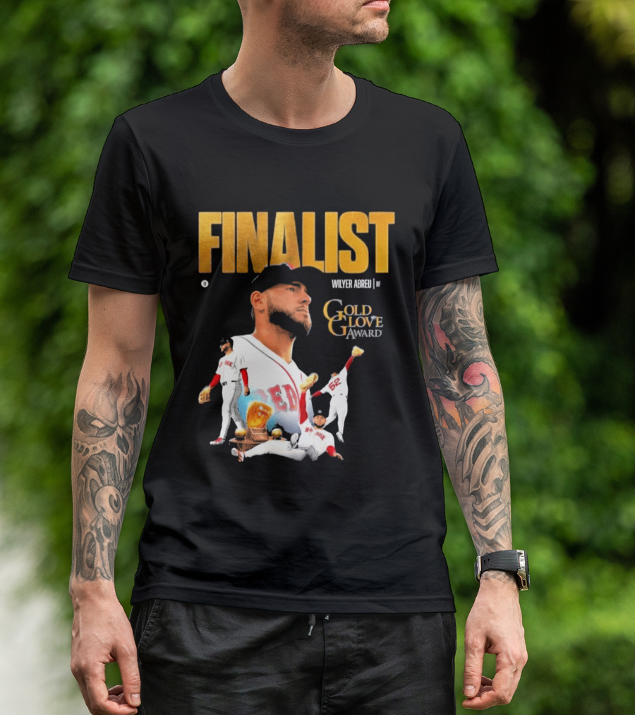 Wilyer Abreu Red Sox Gold Glove Finalist Award T-Shirt