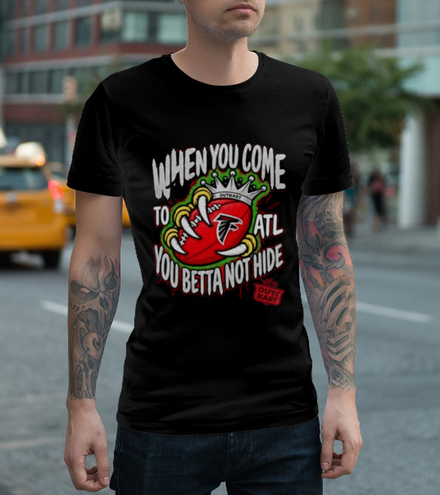 Atlanta Falcons ATLiens When You Come To ATL You Betta Not Hide 30th Anniversary 2026 Music T-Shirt