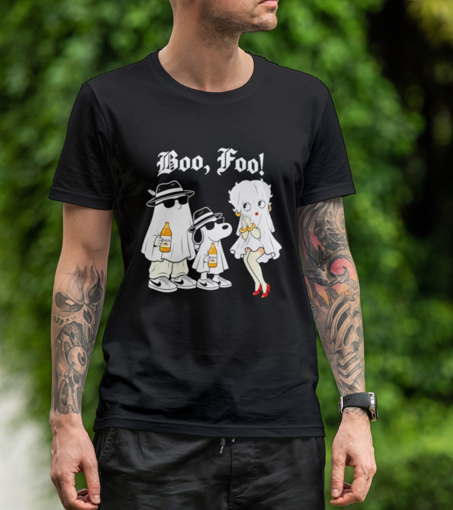 Boo Foo Snoopy And Friends Beer Modelo Betty Boop T-Shirt